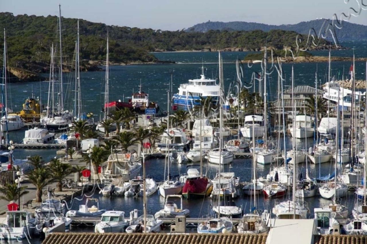 Ferienwohnung Magnifique Parc De La Presqu'Ile Avec Piscine Et Plage Face A Porquerolles ! Hyères Exterior foto