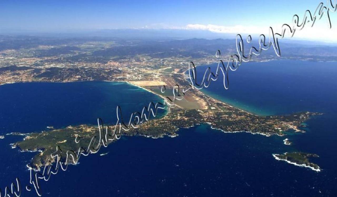 Magnifique Parc De La Presqu'Ile Avec Piscine Et Plage Face A Porquerolles ! Hyères Exterior foto