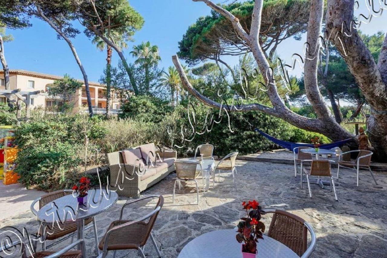 Ferienwohnung Magnifique Parc De La Presqu'Ile Avec Piscine Et Plage Face A Porquerolles ! Hyères Exterior foto